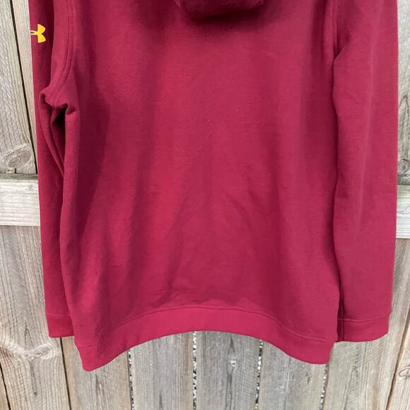 Cleveland Cavaliers Combine Under Armour Maroon Hoodie with Yellow Details - Picture 6 of 9